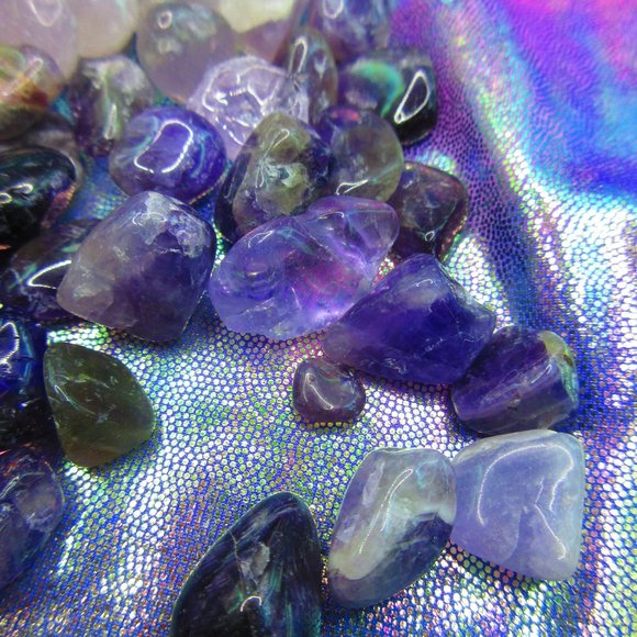 Amethyst Tumbled 5 Ounce Grid Set - Picture 6 of 7